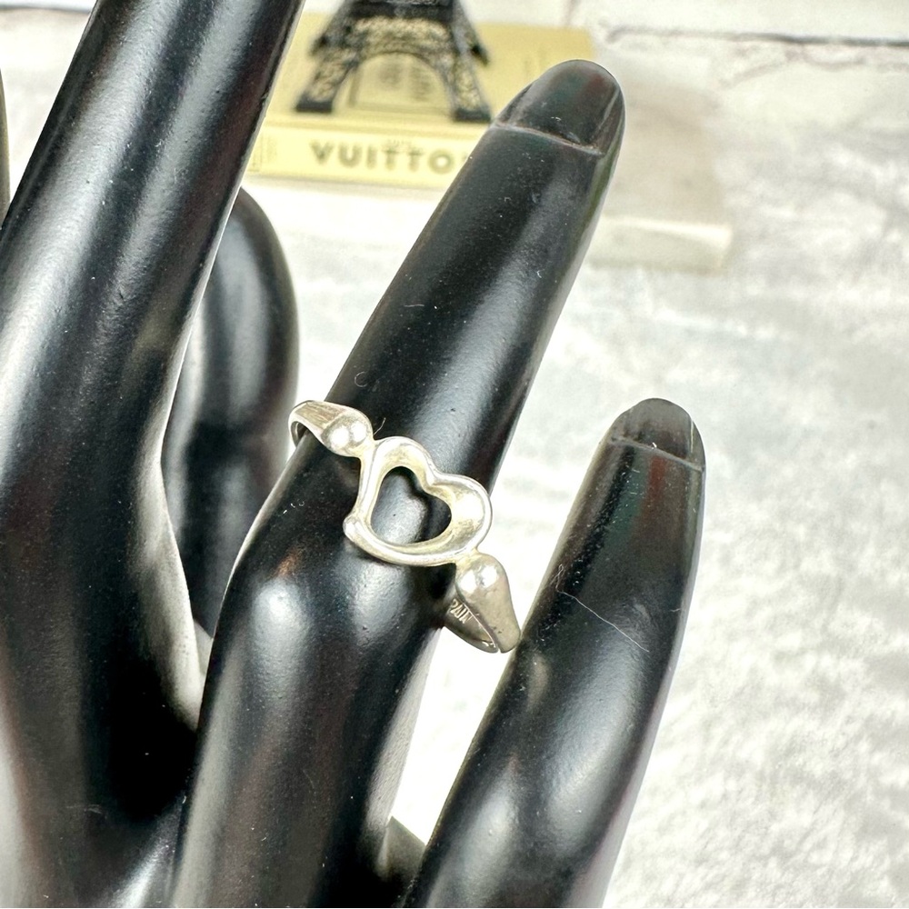 Tiffany & Co Elsa Peretti Silver 925 Heart Ring VERY PRETTY!